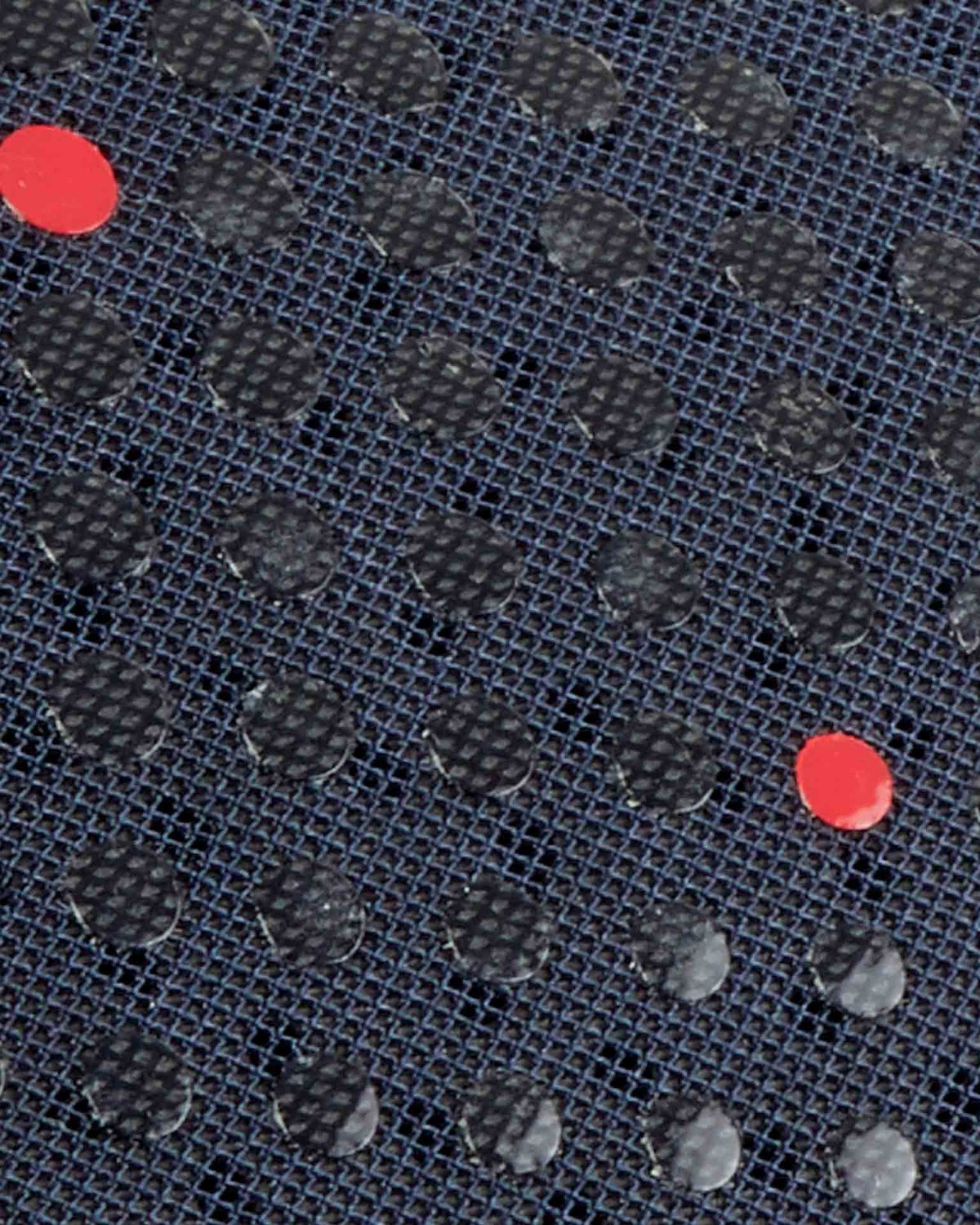 Premier Equine Navy Dressage Square: Anti-Slip, Airtechnology saddle pad. Close-up view for grip & breathability.