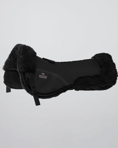 Premier Equine Black Wool Half Pad - Shockproof, Breathable Protection for Horse Saddle Comfort