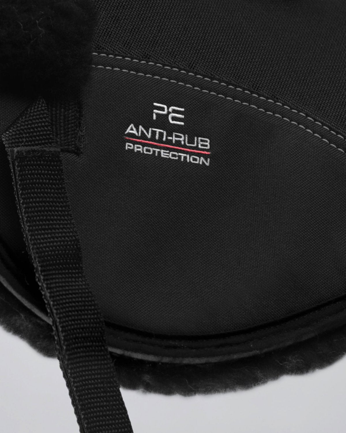 Premier Equine Airtechnology Shockproof Wool Saddle Pad - Half Pad Black/Black Wool