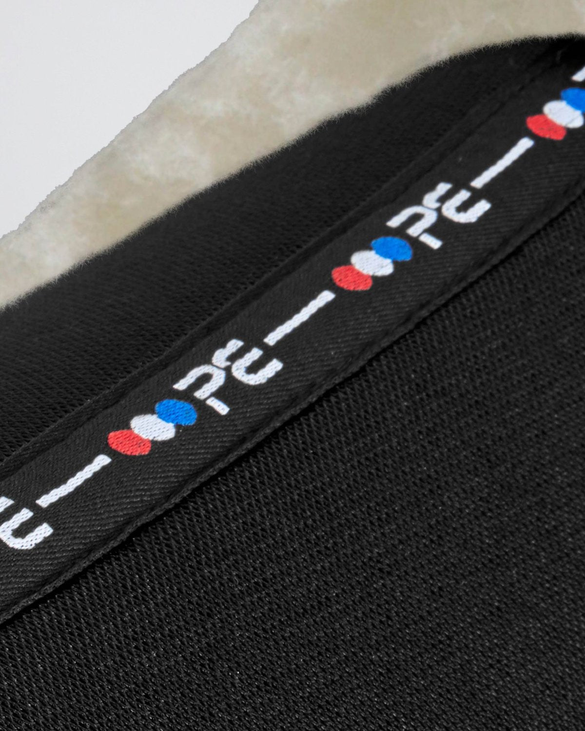 Premier Equine Airtechnology Shockproof Wool Saddle Pad - Half Pad Black/Natural Wool