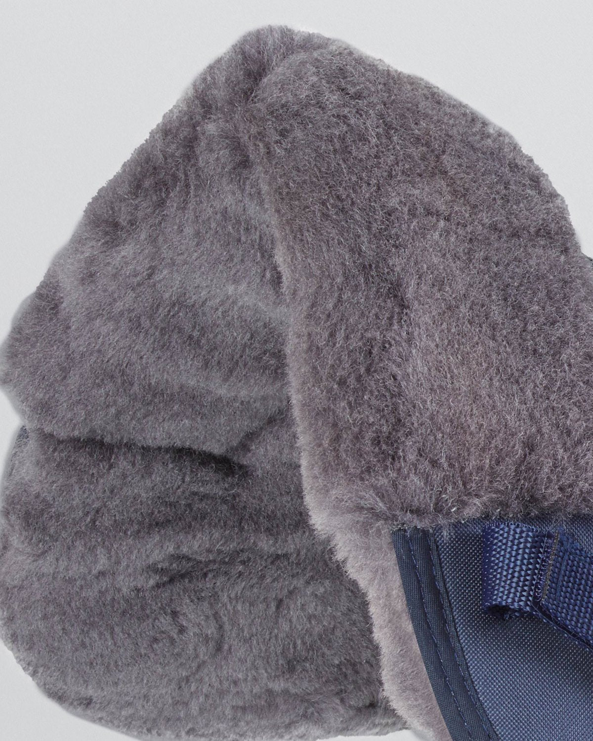 Premier Equine Airtechnology Shockproof Wool Saddle Pad - Half Pad Navy/Grey Wool