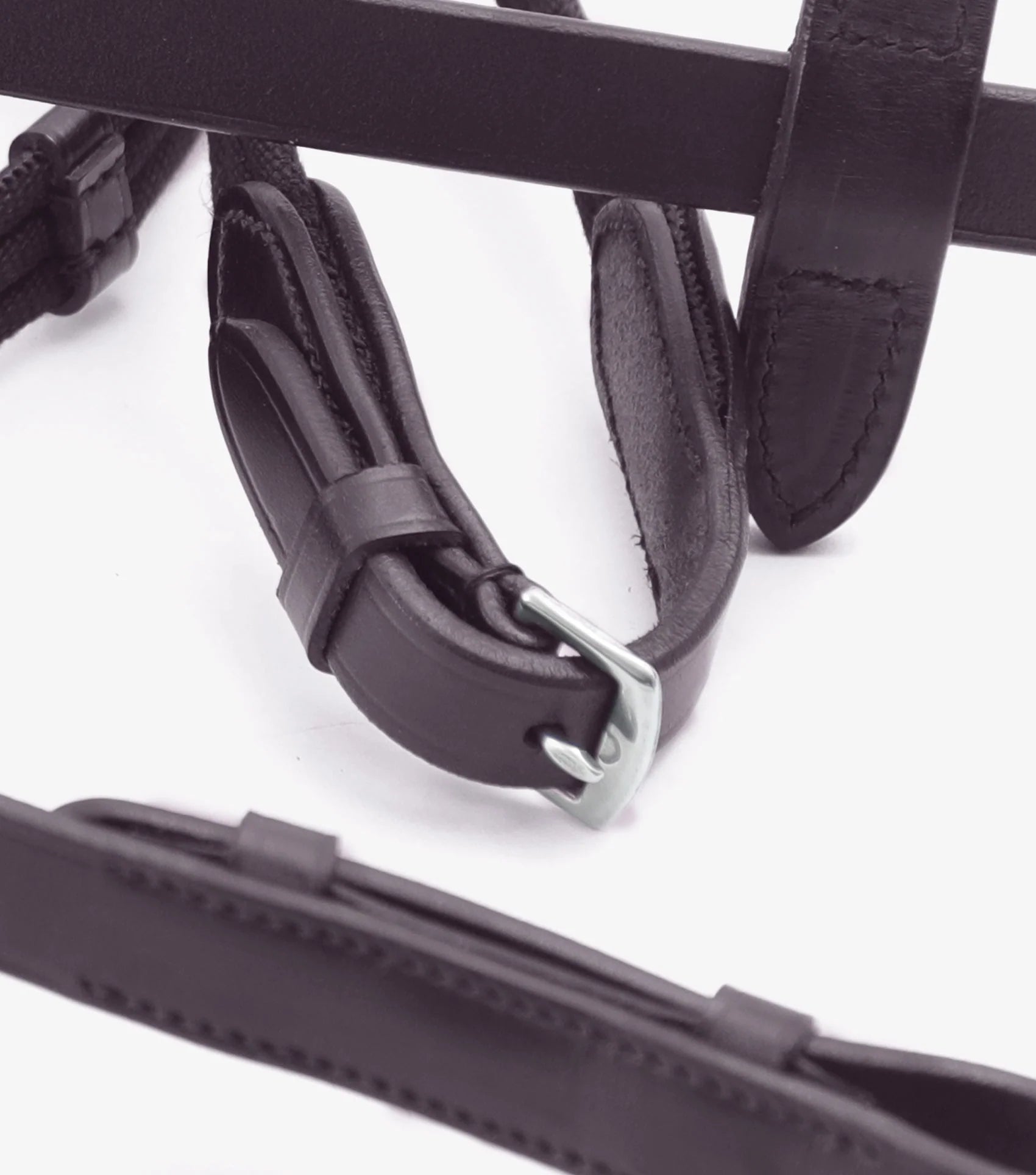 Premier Equine Altare Web Reins Brown