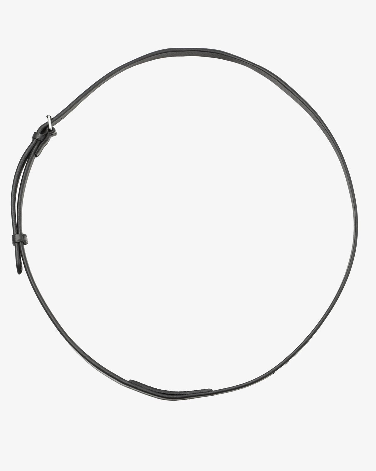 Black Leather Horse Neck Strap | Riding Safety Aid | Equestrian Equipment