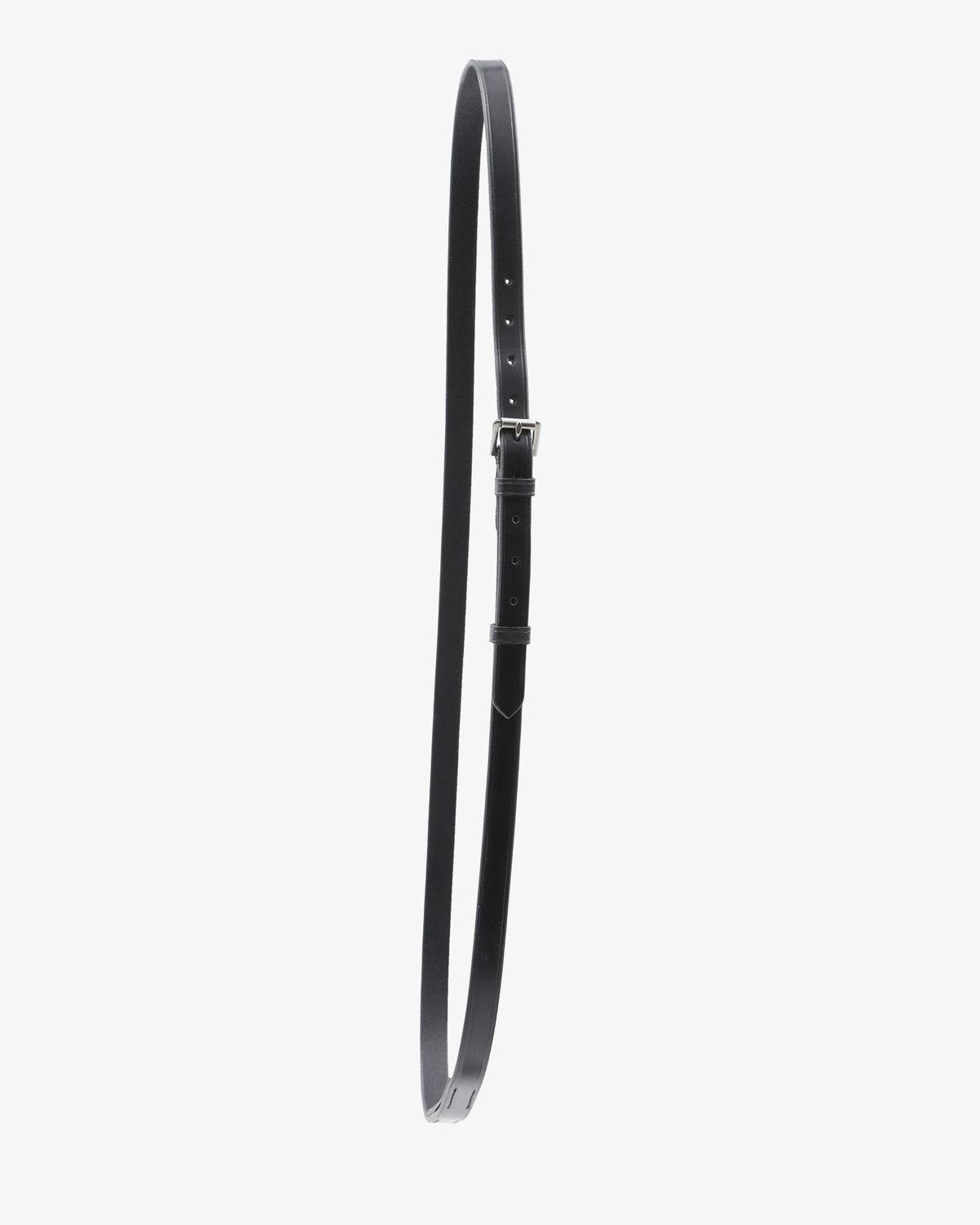 PREMIER EQUINE Altino Horse Neck Strap - Black Leather Equestrian Safety Aid | Equiflair
