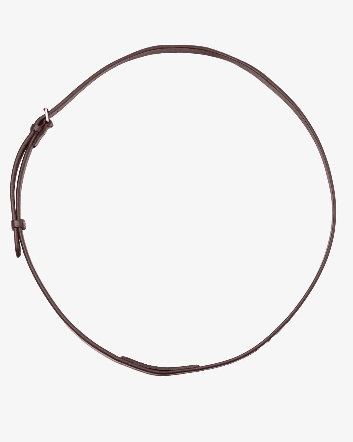 PREMIER EQUINE Altino Brown Leather Horse Neck Strap - Equestrian Riding Safety Aid