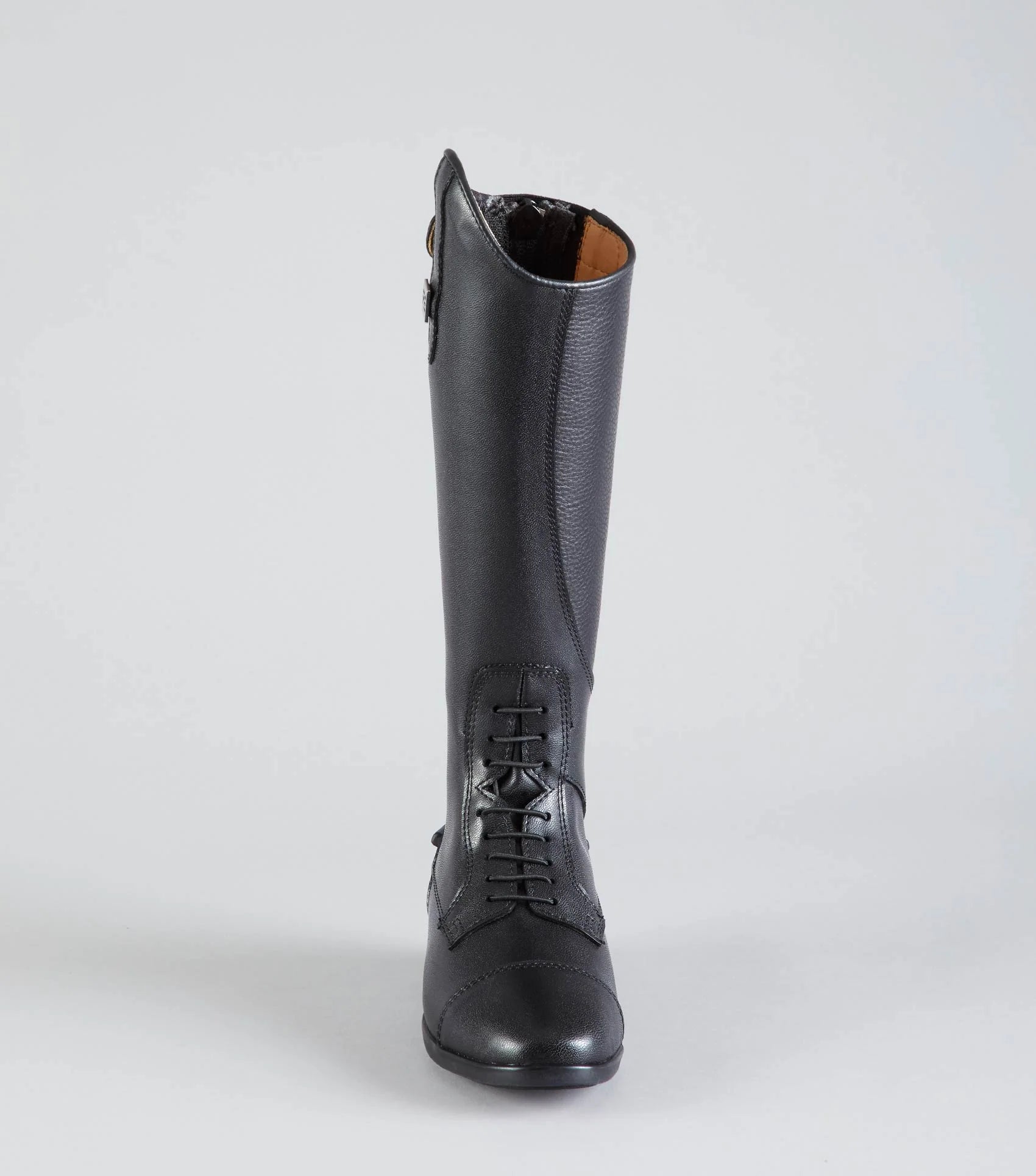 Black Synthetic Equestrian Riding Boot - Tall Field Boot for Horseback Riding