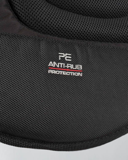 Premier Equine Saddle Pad Anti-Rub Protection - Close Up Black Racing Training Horse Equipment