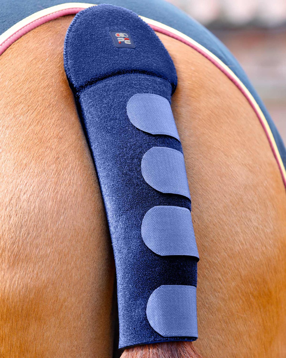 Premier Equine Horse Tail Guard - Anti-Slip Padded Travel Protection - Navy Blue