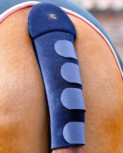 Premier Equine Horse Tail Guard - Anti-Slip Padded Travel Protection - Navy Blue