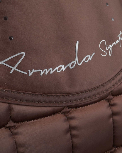 Premier Equine Armada Brown Dressage Saddle Pad - Anti-Slip, Anti-Rub from Equiflair