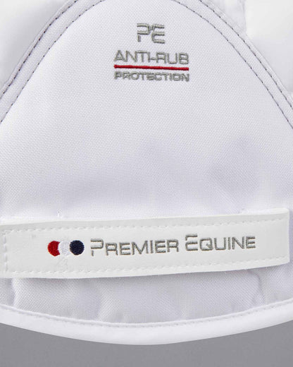 Premier Equine White Dressage Saddle Pad - Anti-Rub Protection, Close Contact, Equestrian Gear