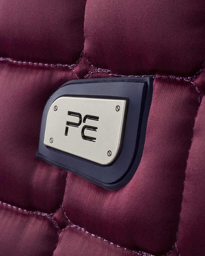 Premier Equine Armada Close Contact Dressage Square - Wine Saddle Pad for Horse Riding