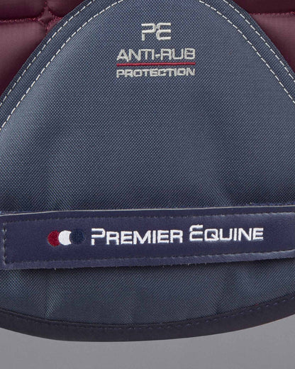 Premier Equine Armada Wine Dressage Saddle Pad: Anti-Rub Protection, High Wither Design. 