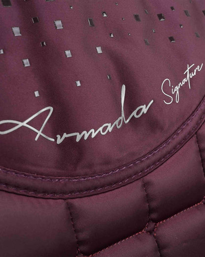 Premier Equine Armada Wine Saddle Pad - GP/Jump Close Contact Equestrian Gear | Signature Collection