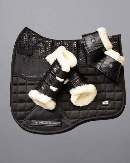 PREMIER EQUINE ARMADA - Black Dressage Saddle Pad - Close Contact - Equine Gear