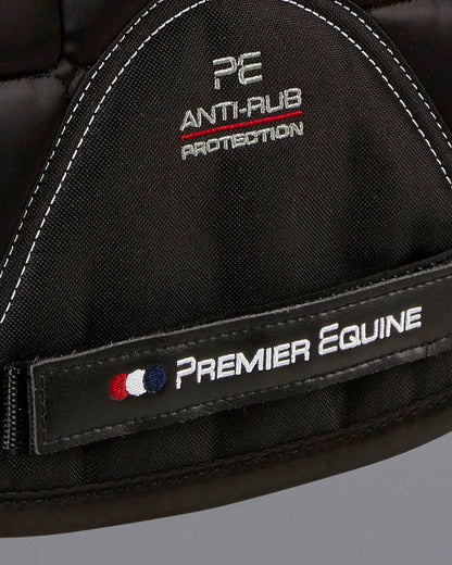Premier Equine Black Dressage Saddle Pad: Anti-Rub, Protection, Horse Riding Equipment