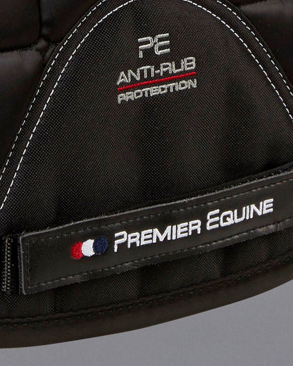 PREMIER EQUINE Armada Dressage Saddle Pad Black - Anti-Rub Protection, Close Contact - Equiflair
