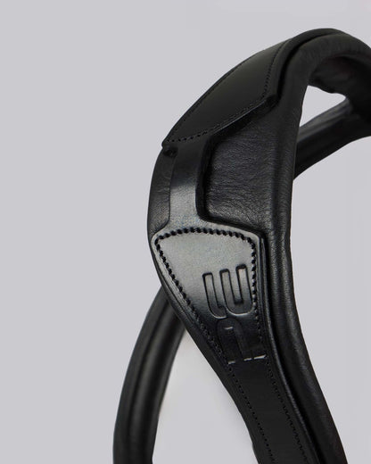 PREMIER EQUINE ARTANA Black Leather Snaffle Bridle - Anatomical, Padded, Equiflair