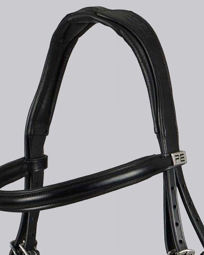 Premier Equine Artana Black Snaffle Bridle - Anatomical Italian Leather Horse Tack