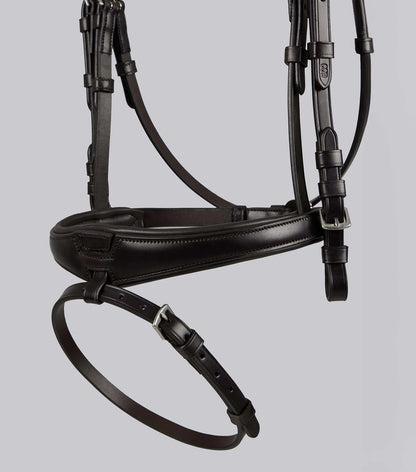 Premier Equine Artana Brown Leather Snaffle Bridle - Anatomical Horse Tack