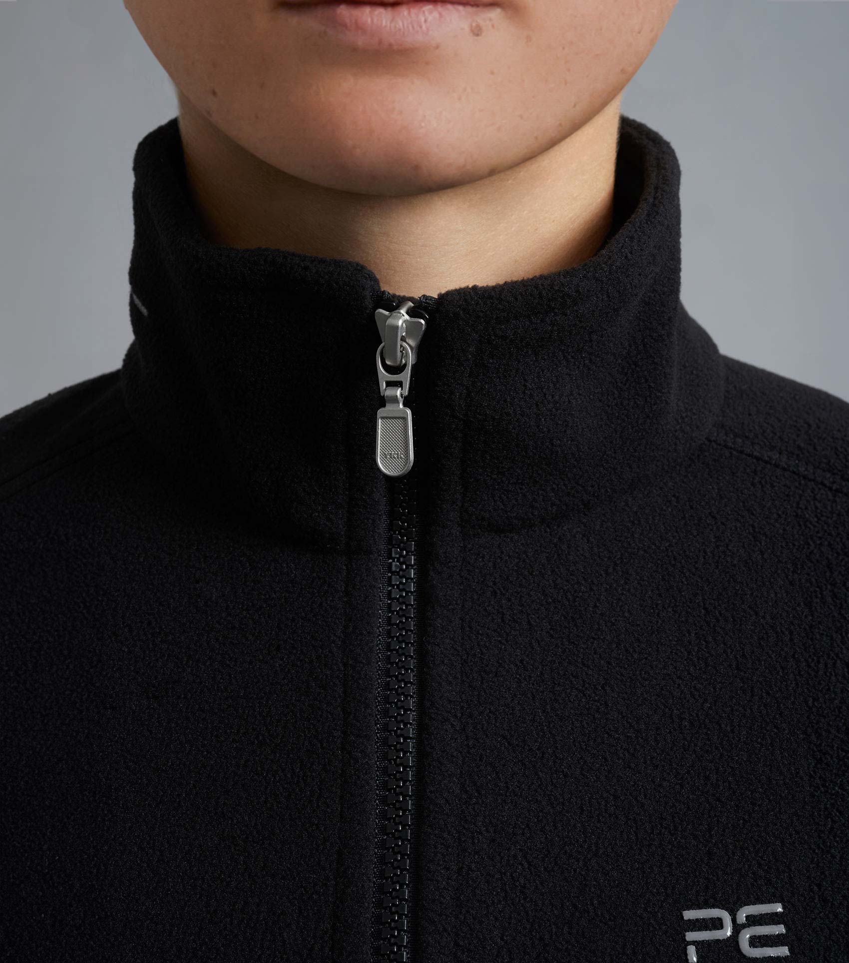 Premier Equine Ascendo Black Microfleece Riding Top - Comfortable & Stylish Equestrian Apparel