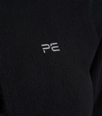 Premier Equine Ascendo Black Microfleece Riding Top | Equestrian Zip-Up Jacket | Equiflair
