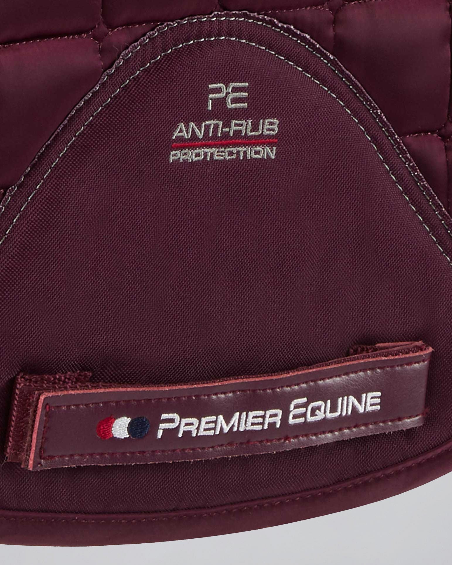 Premier Equine Atlantis Wine Dressage Saddle Pad: Wool Lined, Anti-Rub Protection, Equestrian Tack