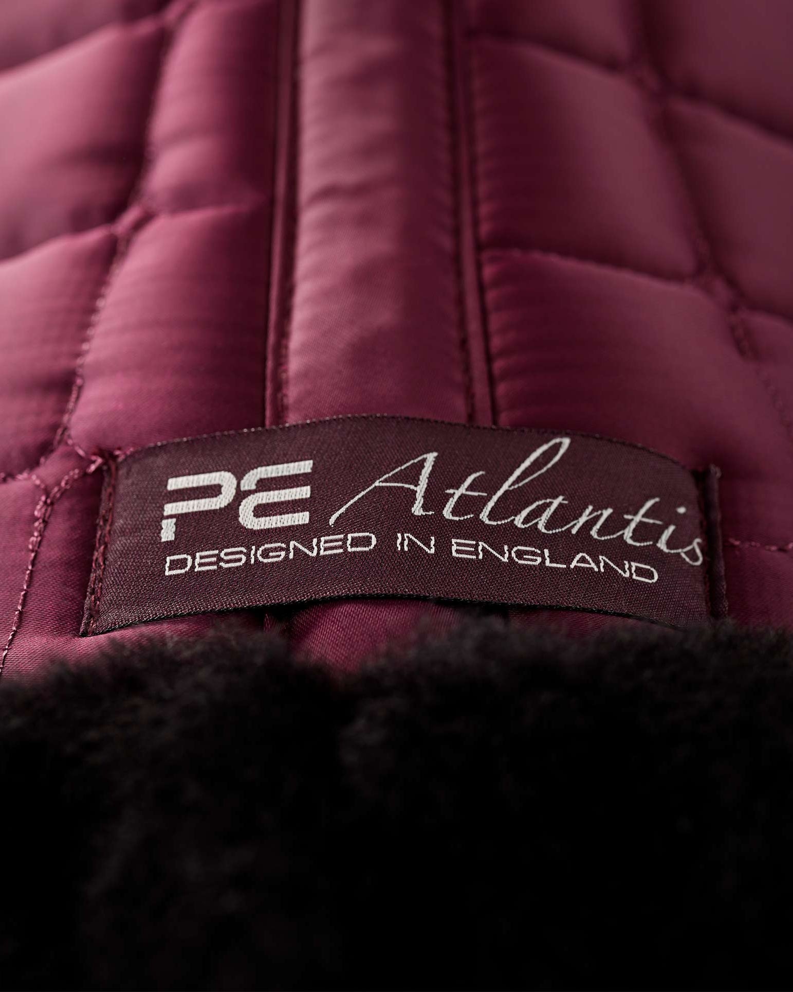 Premier Equine Atlantis Wine Dressage Saddle Pad - Luxurious Wool Comfort, Shop Now!