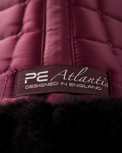 Premier Equine Atlantis Wine Dressage Saddle Pad - Luxurious Wool Comfort, Shop Now!