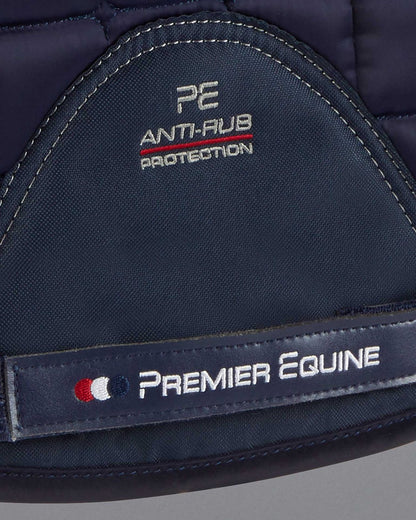 Premier Equine Anti-Rub Saddle Pad - Close-Up of Logo and Design for Horse Riding Comfort and Protection