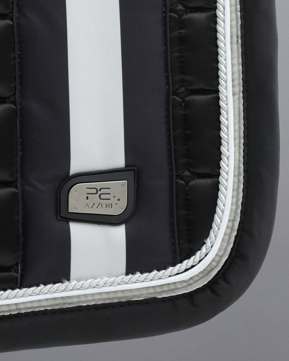 Premier Equine Azzure Dressage Square - Black Anti-Slip Saddle Pad with Satin Finish