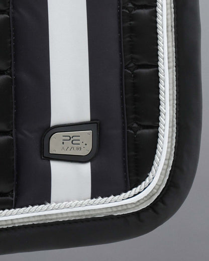 Premier Equine Azzure Dressage Square - Black Anti-Slip Saddle Pad with Satin Finish