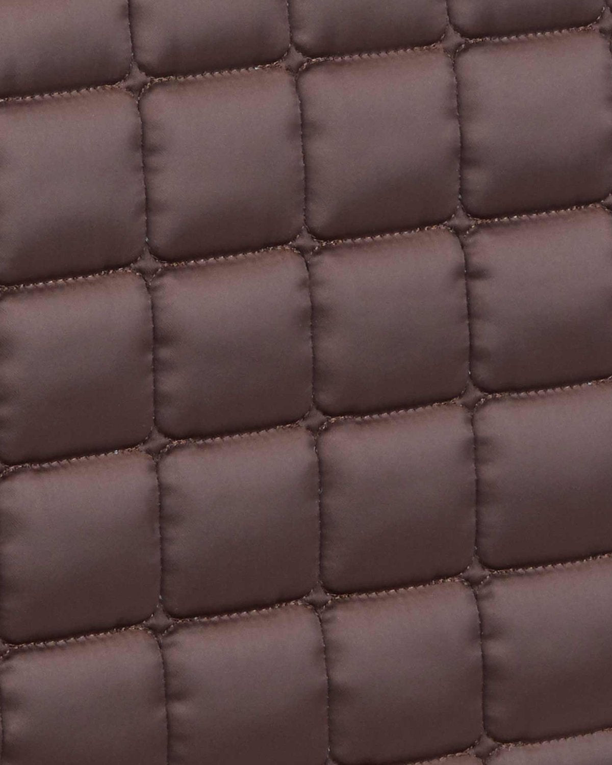 Premier Equine Azzure Brown Quilted Dressage Square Pad - Anti-Slip Satin Saddle Pad