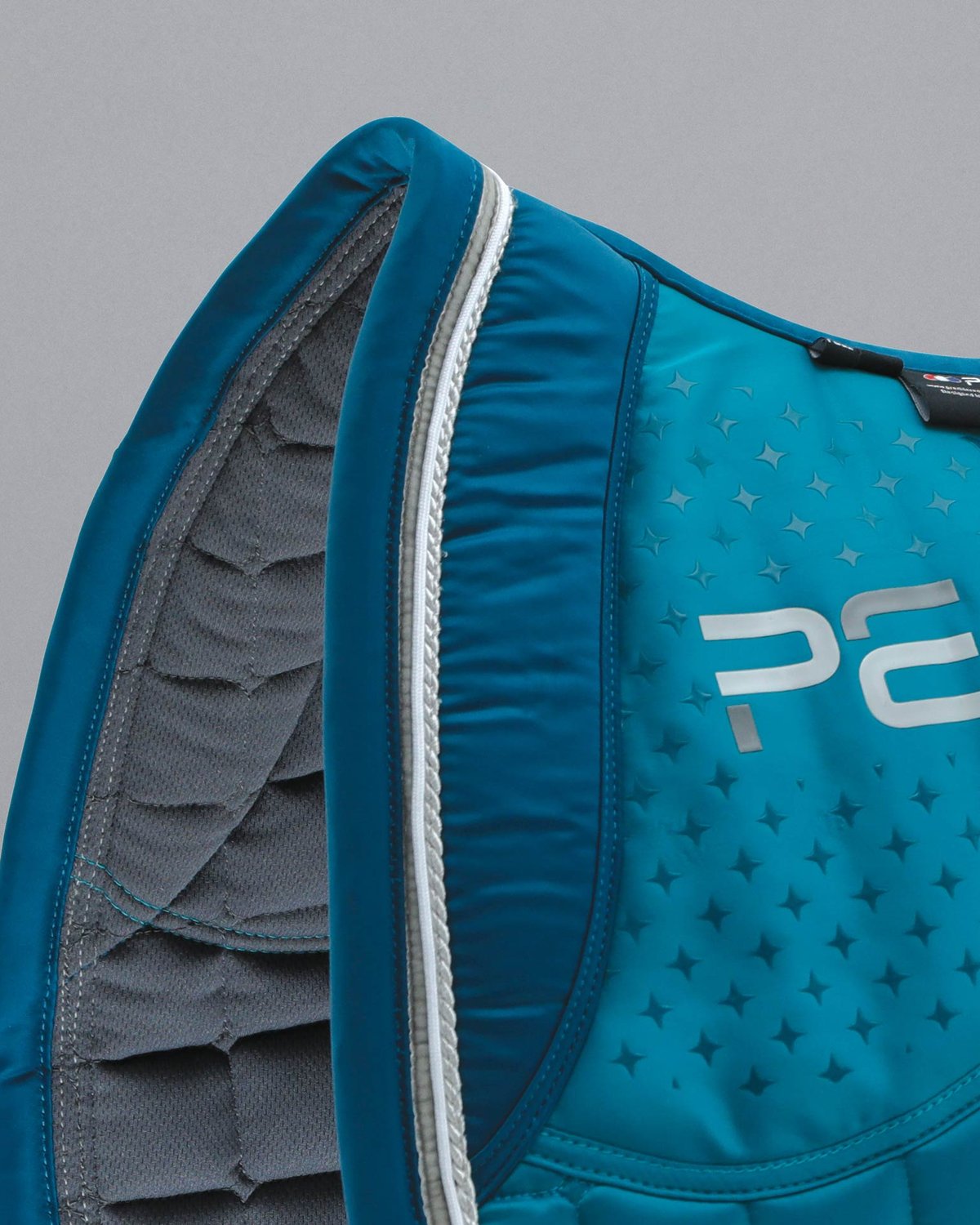 Premier Equine Azzure Turquoise Dressage Square Saddle Pad - Anti-Slip, Satin Finish, High Wither Design, Enhanced Comfort