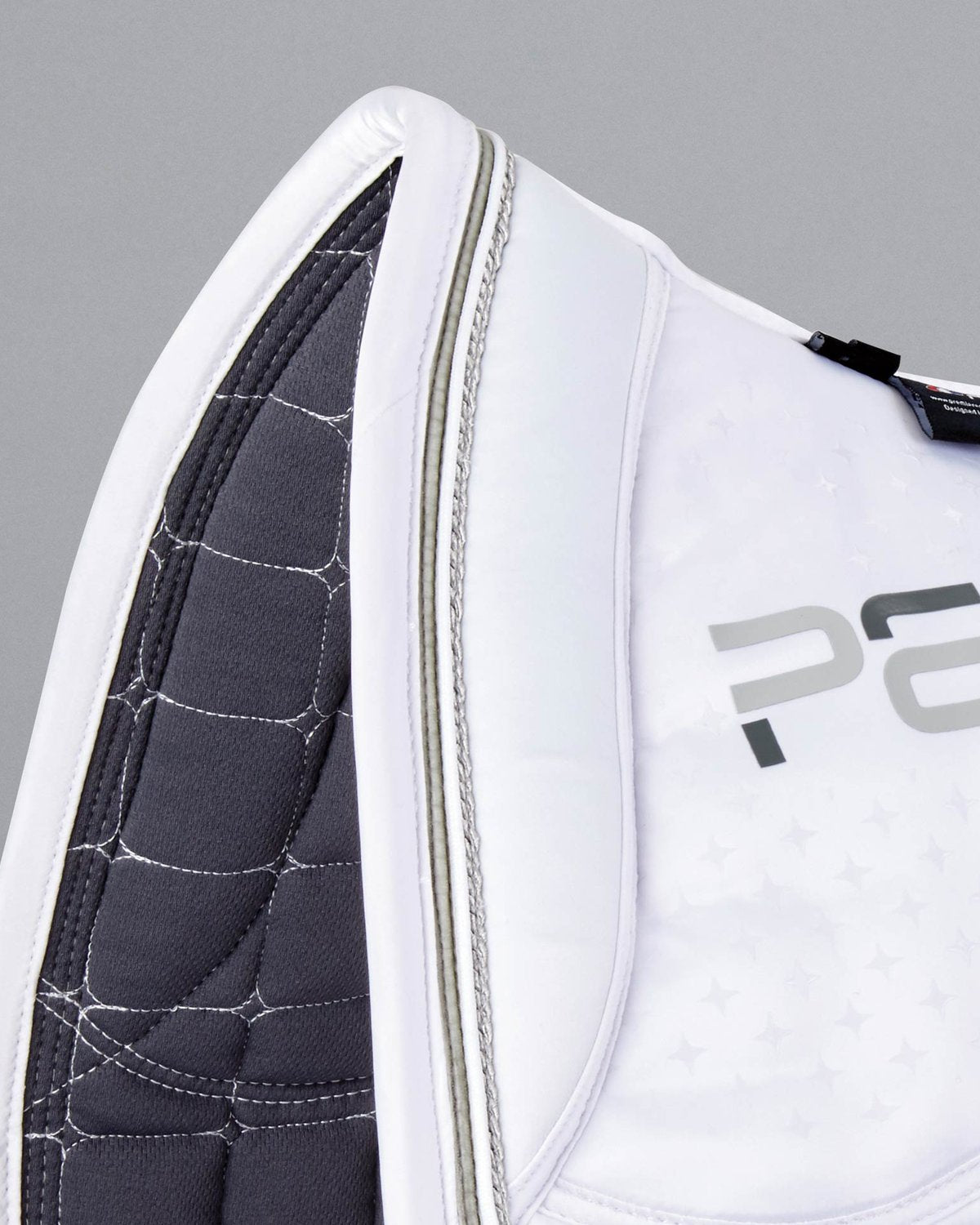 Premier Equine Azzure Anti-Slip White Satin Dressage Saddle Pad - Equiflair