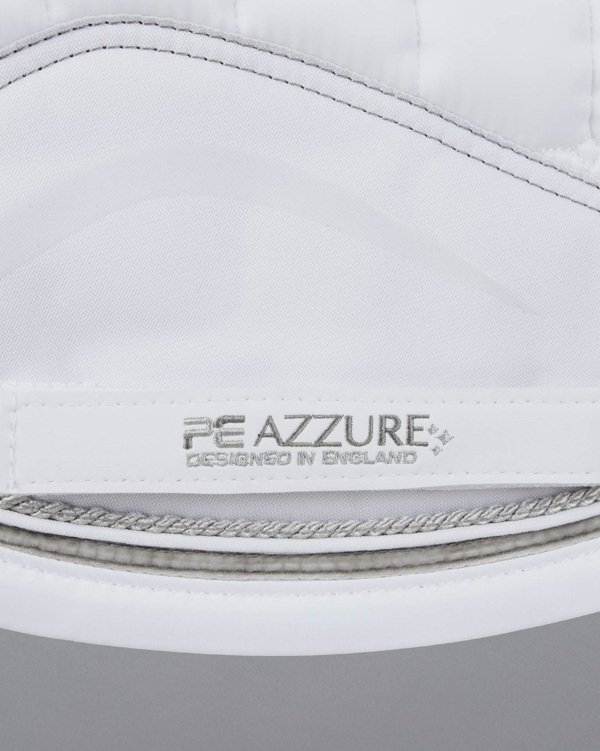 Premier Equine Azzure Anti-Slip Satin Dressage Square White Saddle Pad | Equiflair