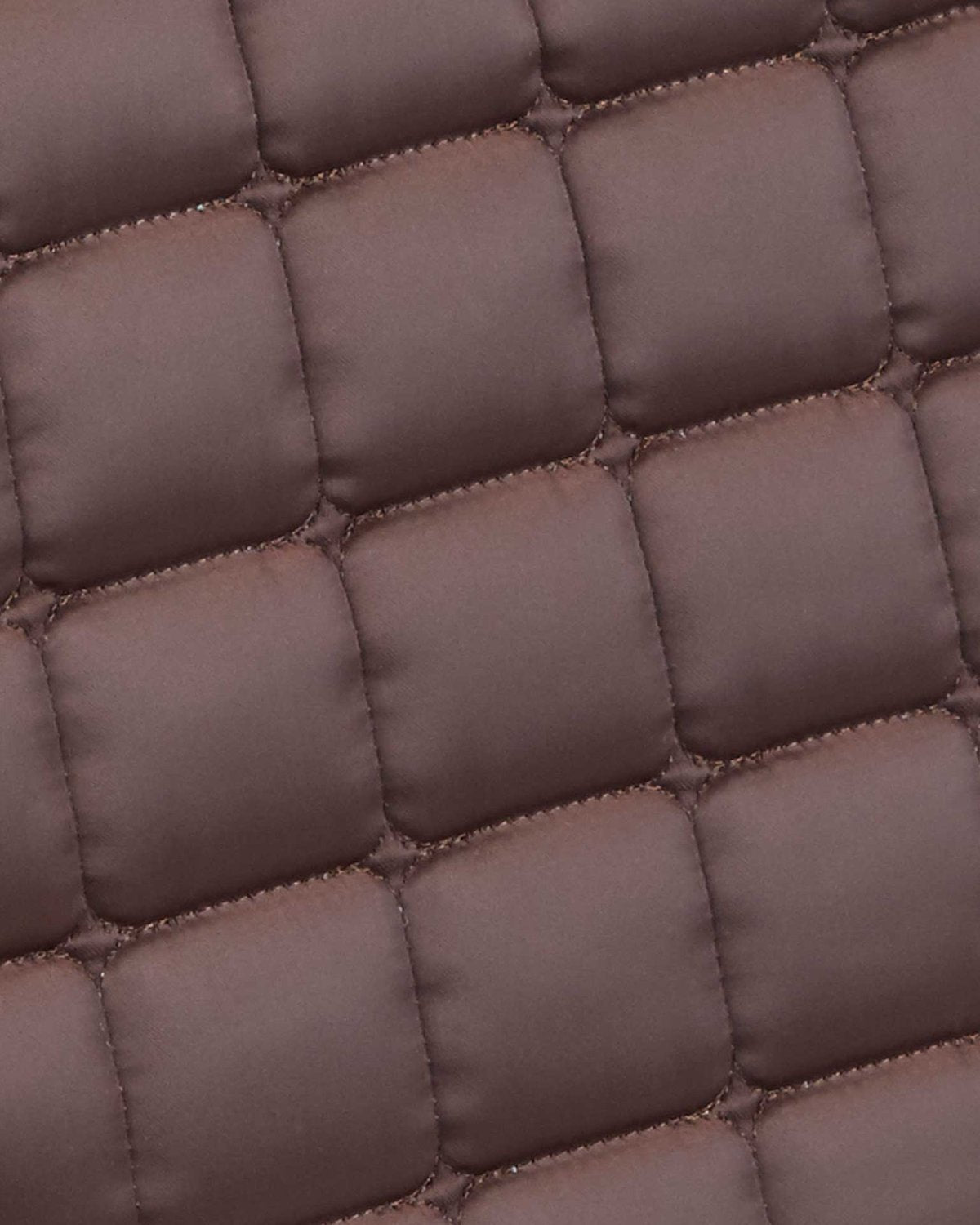 Premier Equine Azzure Brown Quilted Saddle Pad - Anti-Slip GP/Jump Square Detail