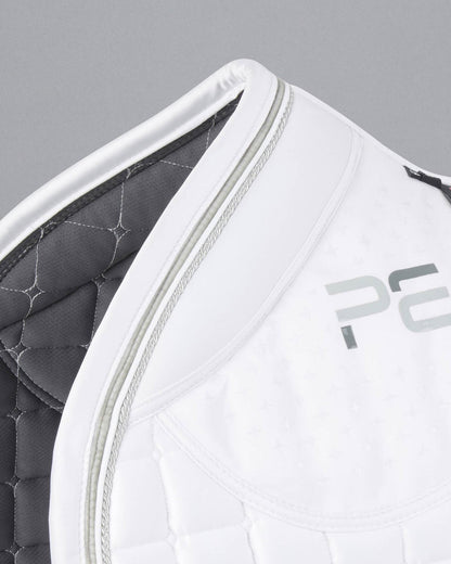 Premier Equine Azzure White Anti-Slip GP Jumping Saddle Pad - Premium Equestrian Gear