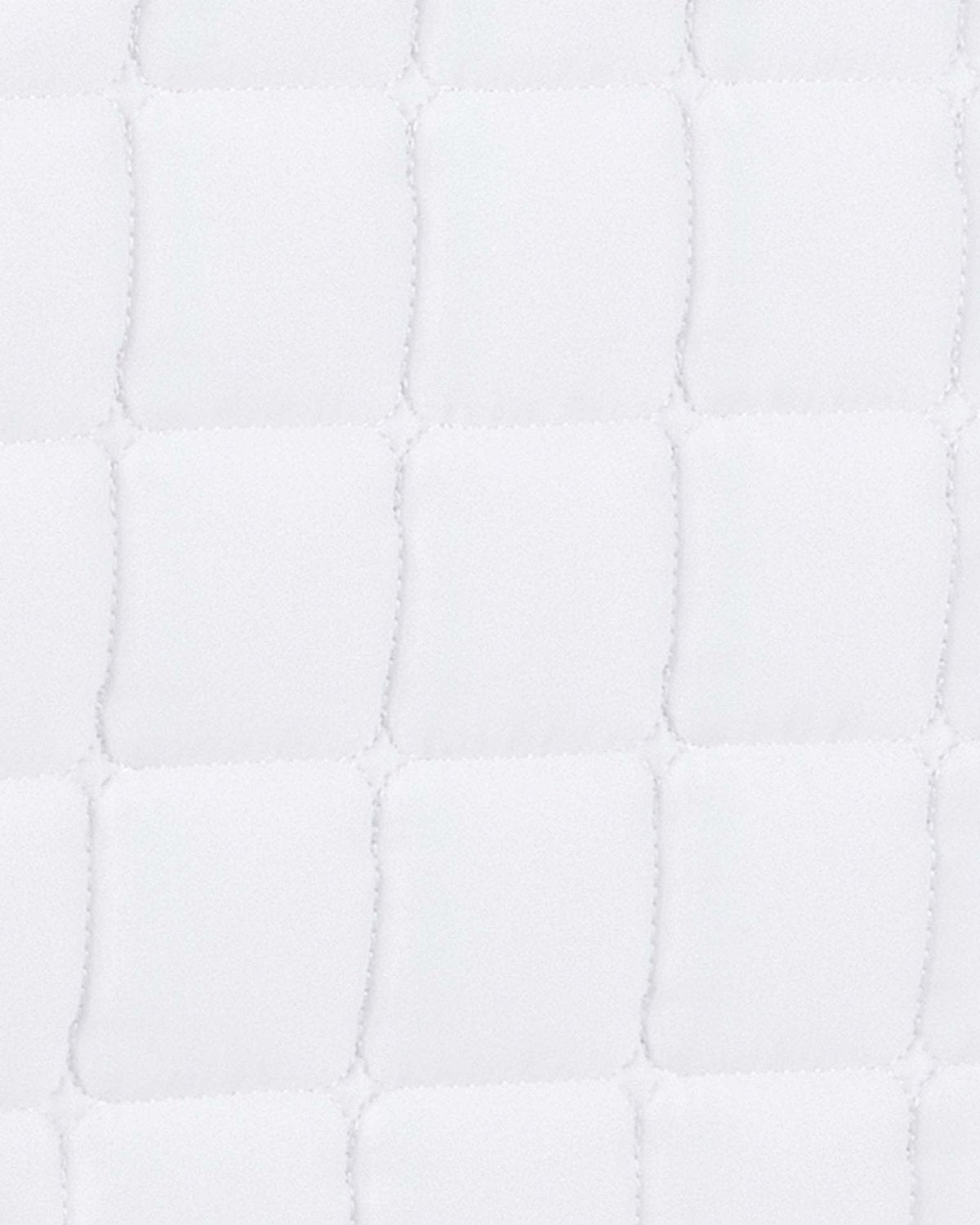 White Quilted Saddle Pad: Anti-Slip GP/Jump Square - Premier Equine (Equiflair)