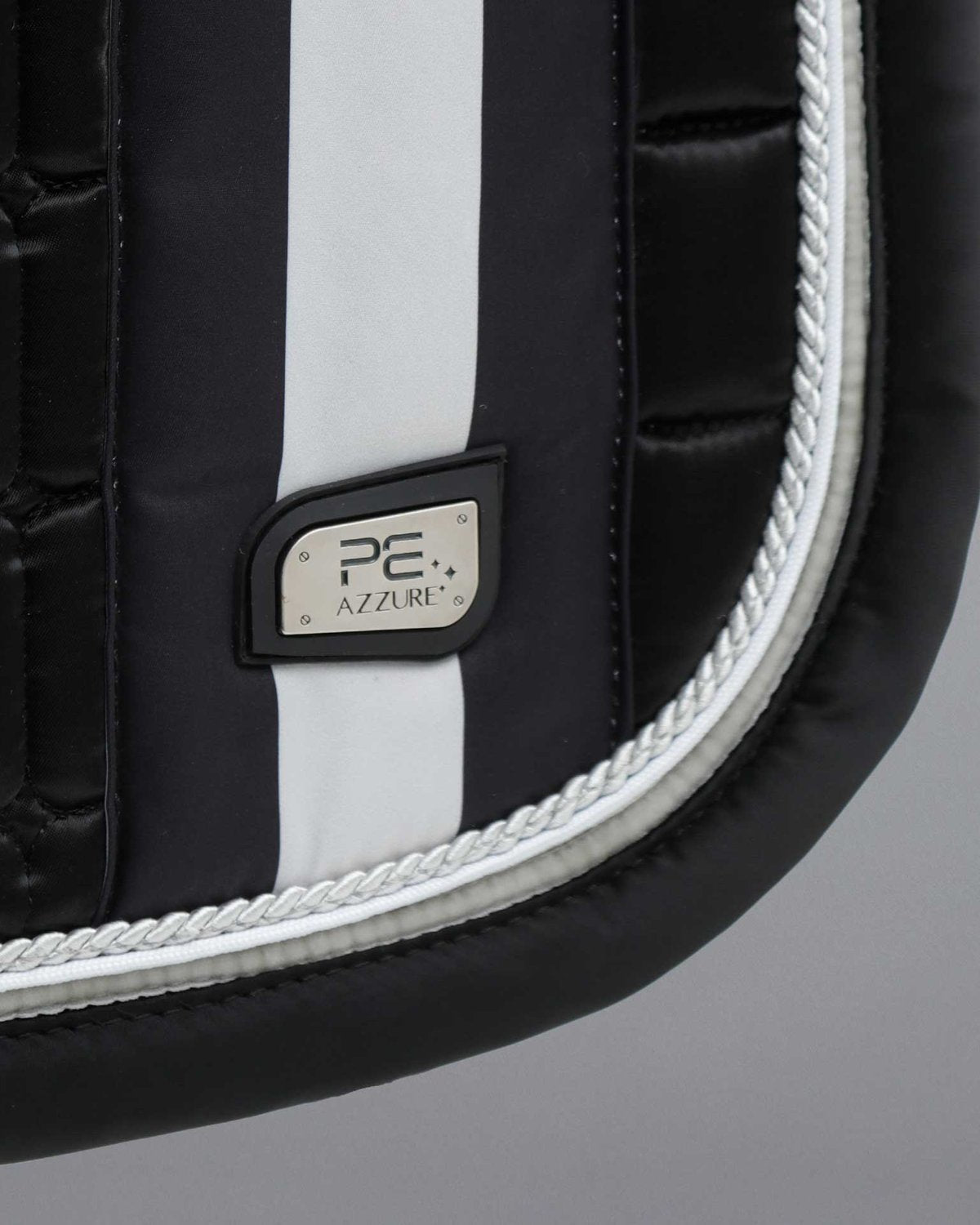 Premier Equine Azzure Black Saddle Pad - Anti-Slip GP/Jump Square for Horse Riding