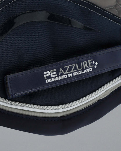 PREMIER EQUINE Azzure Anti-Slip Satin GP/Jump Square - Grey Saddle Pad for Horses - Equiflair