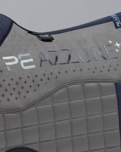 Premier Equine Azzure Grey GP/Jump Saddle Pad - Anti-Slip, Satin Finish