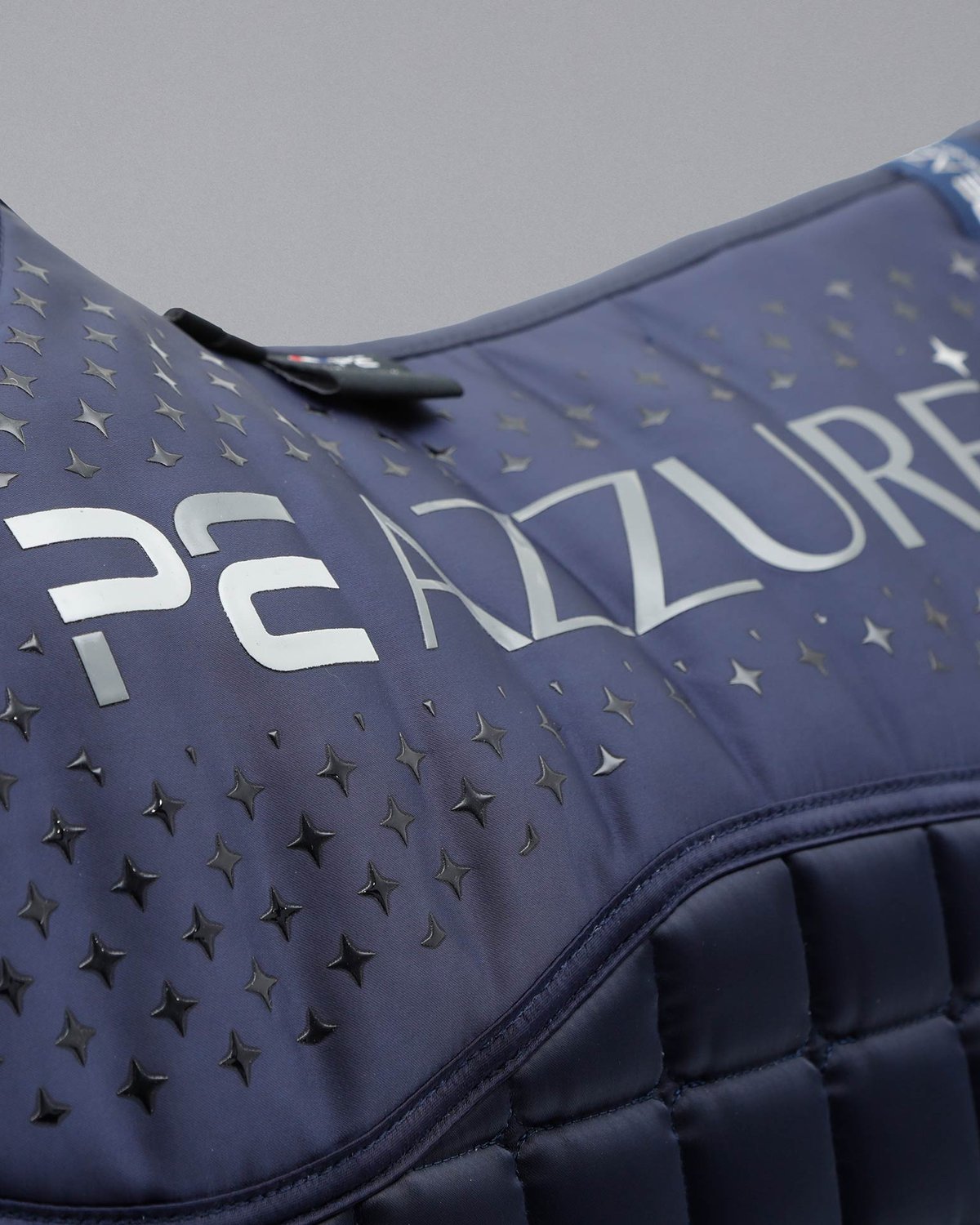 Premier Equine Azzure Navy Satin GP/Jump Square Saddle Pad - Anti-Slip Horse Riding Equipment