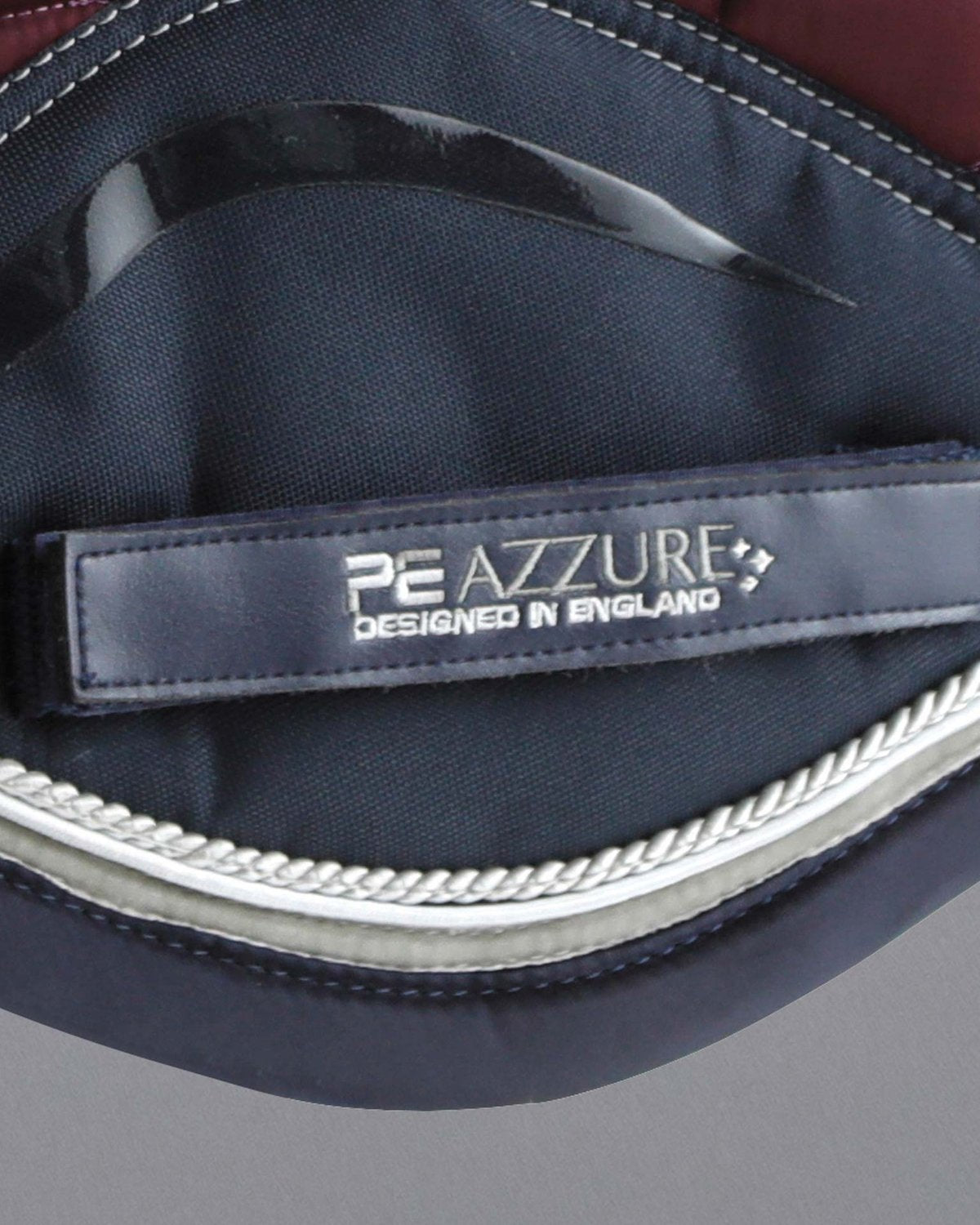 Premier Equine Azzure Wine Saddle Pad: Anti-Slip Satin GP/Jump Square, Luxury Horse Equipment