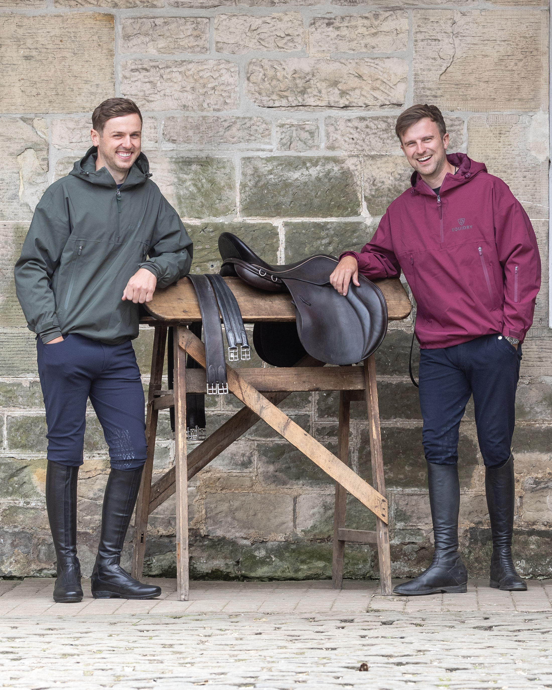 EQUIDRY Men's Storm Smock Black Forest Green