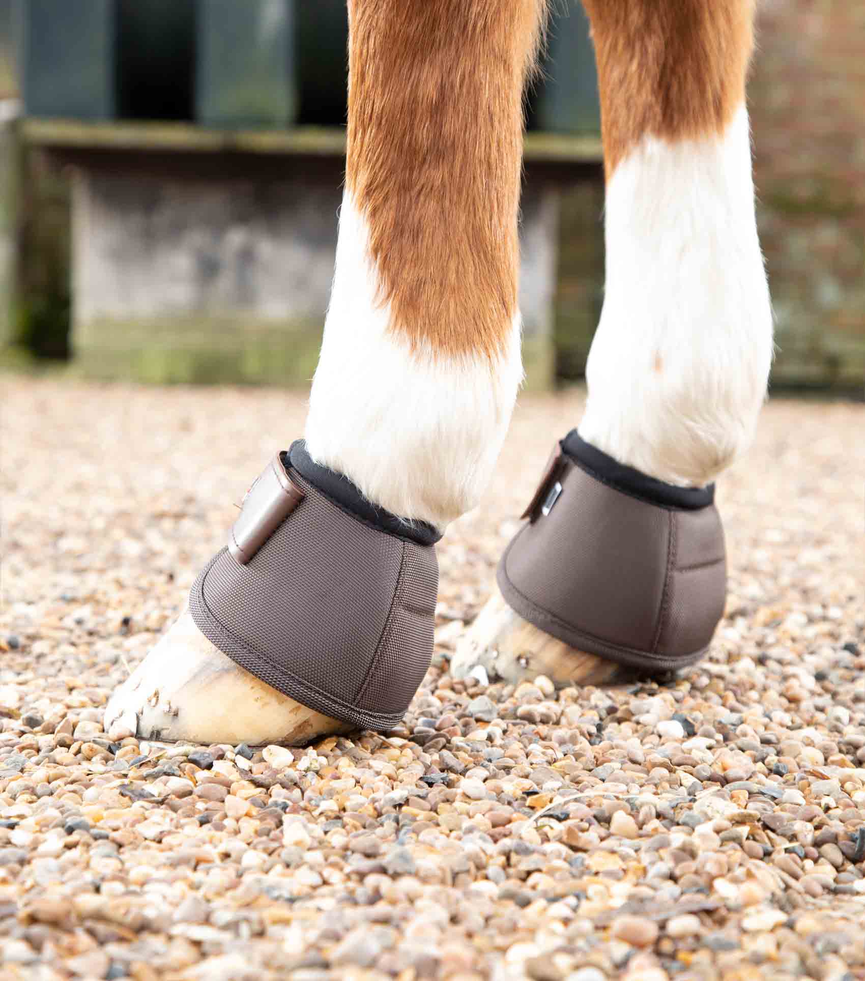 Premier Equine Ballistic No-Turn Over Reach Boots Brown