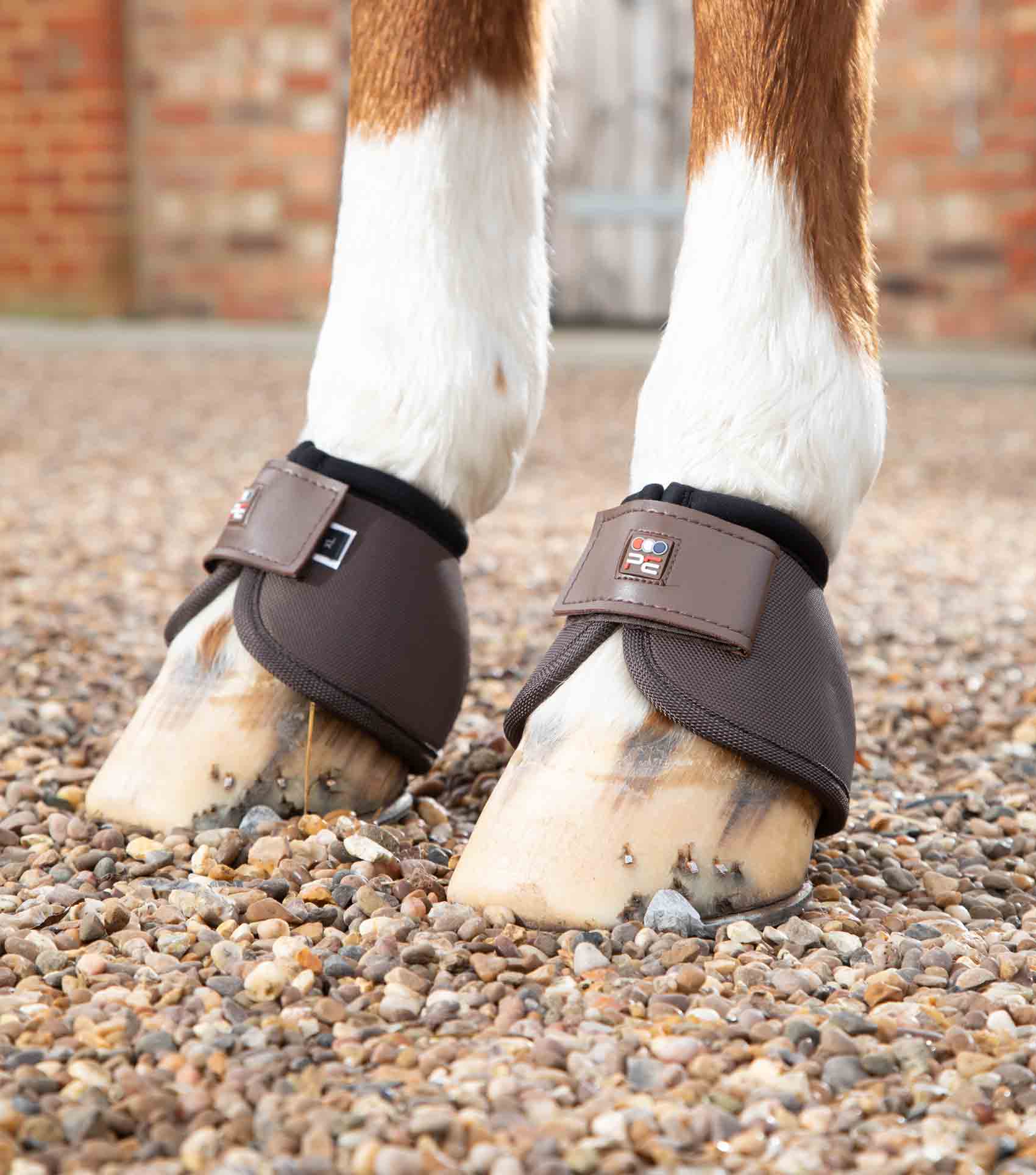 Premier Equine Ballistic No-Turn Over Reach Boots Brown
