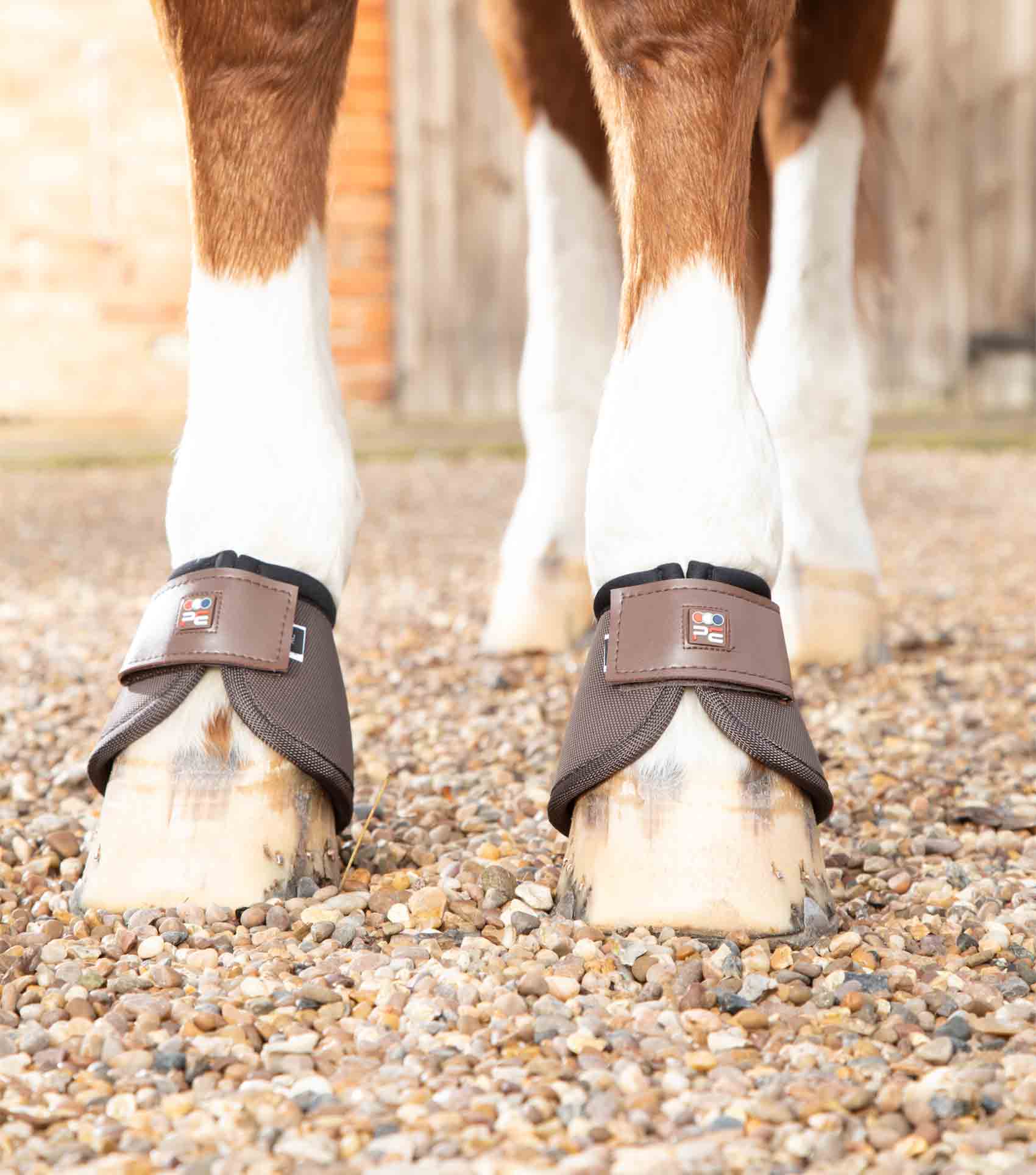 Premier Equine Ballistic No-Turn Over Reach Boots Brown