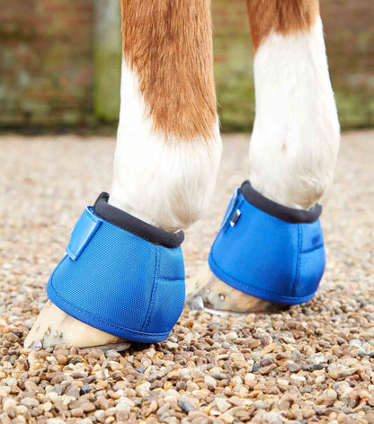 Premier Equine Ballistic No-Turn Over Reach Boots - Blue Horse Boots for Leg Protection | Equiflair