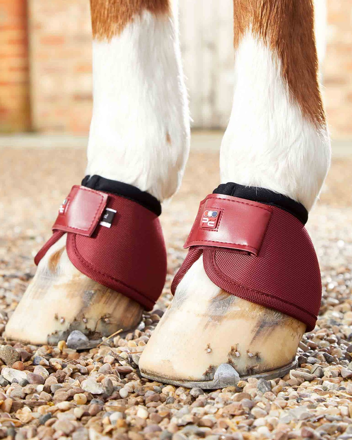 Premier Equine Ballistic No-Turn Over Reach Boots Burgundy